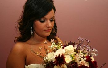 Beautiful Bride With Her Bouquet