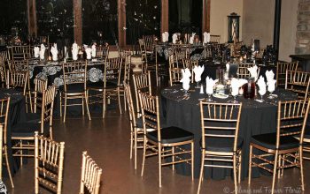 Dark Theme Wedding Reception