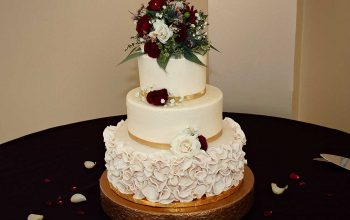 Wedding Cake With Topper