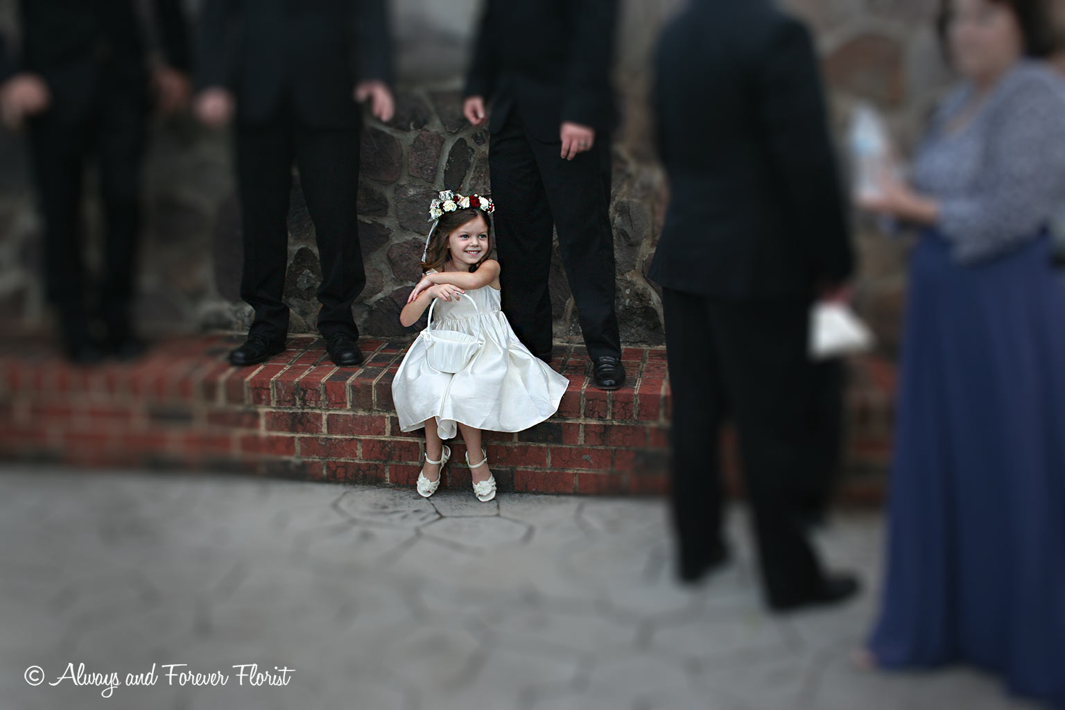 Wedding Flower Girl At Danville Wedding