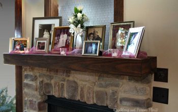 Wedding Memorabilia On The Mantle