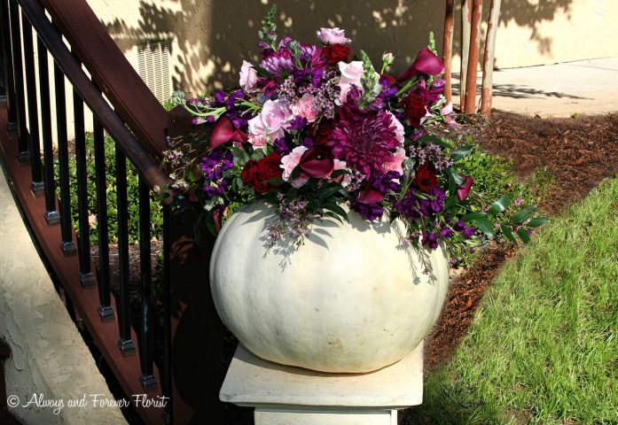 White Pumpkin Wedding Adornment Piece