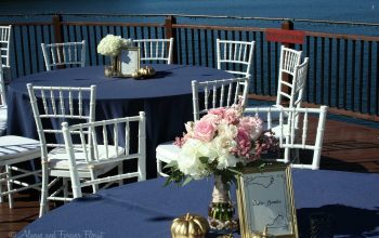Using Bridal Bouquet For Reception Table Pieces