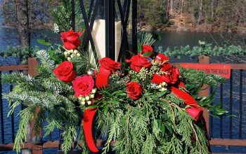 Wedding Lantern Christmas Arrangement