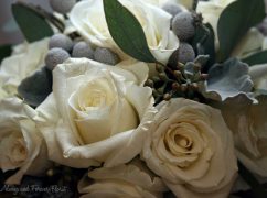 White Majolica Rose Bridal Bouquet