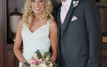 Gorgeous bride with her dad