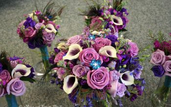 Bridal and bridesmaid bouquets