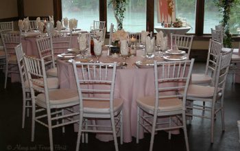 Wedding reception tables