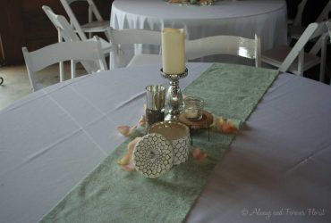 Elegant reception table setup