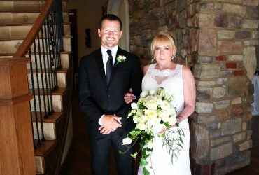 Gorgeous bride and nephew