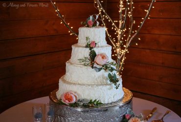 Gorgeous wedding cake at oakhaven