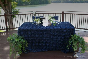 Head table for bride and groom