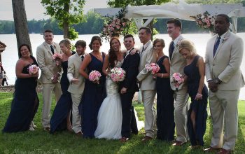 Very happy bridal party at bella collina