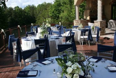 Wedding reception table arrangements