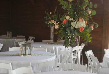 Wedding reception table large centerpiece