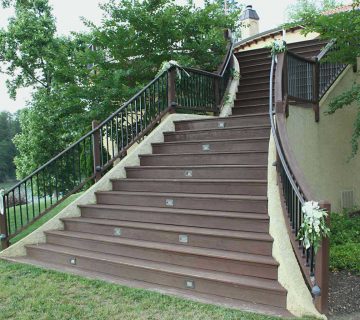 Back staircase at bella collina