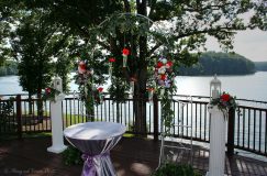 Gorgeous wedding pergola setting at bella collina