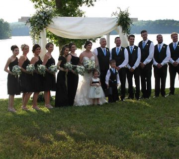 Handsome wedding party at bella collina