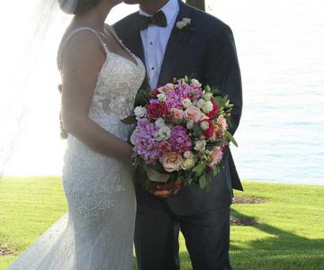 Huge bridal bouquet at bella collina