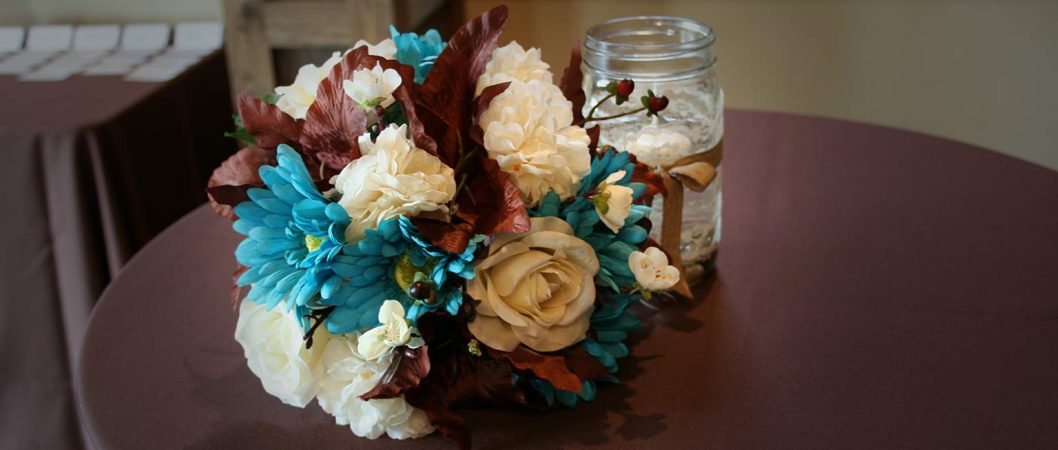 Permanent botanical bridal bouquet