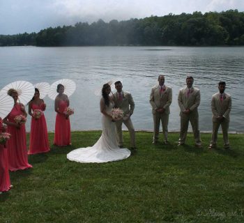 Wedding troupe by the bella collina lakeside