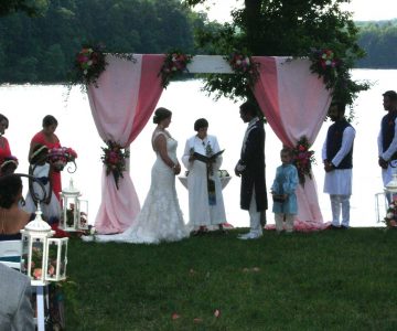 Wedding by the lake at bella collina