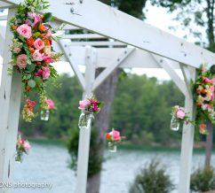 Colorful pergola at bella collina