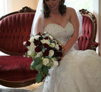 Gorgeous bride and bouquet