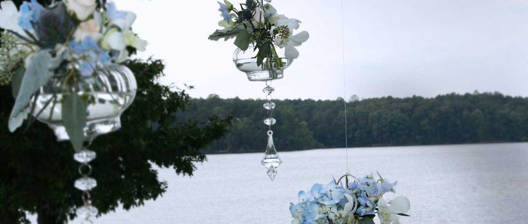 Hanging crystal orbs