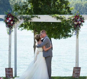 Illustrious wedding lake panorama