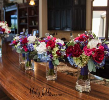 Jewel tone bridal bouquets