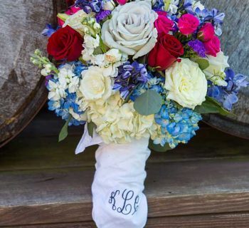 Jewel tone wedding bouquet