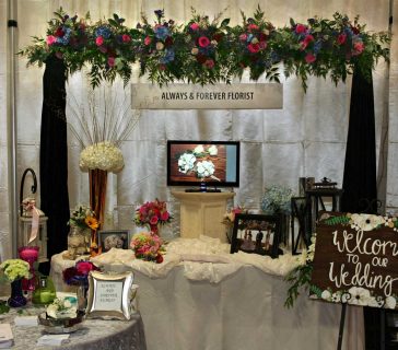 Our little booth at the weddings show