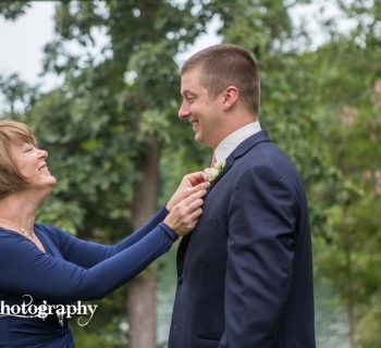 Proud mom and groom