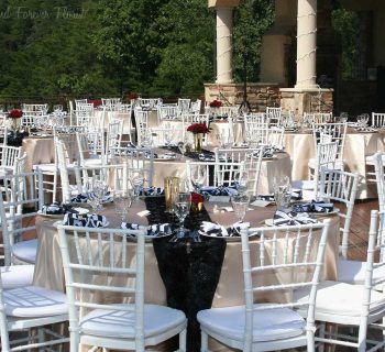 Reception on bella collina deck