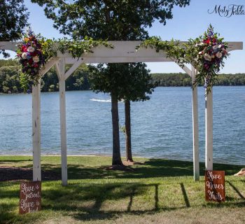 Unique wedding pergola arrangements