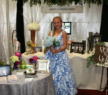 Young future bride at show