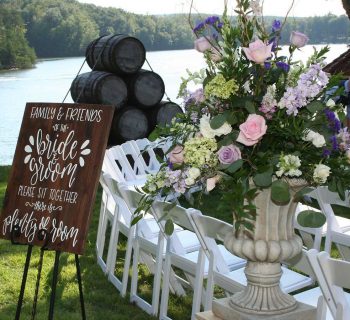 Large floral urn arrangement