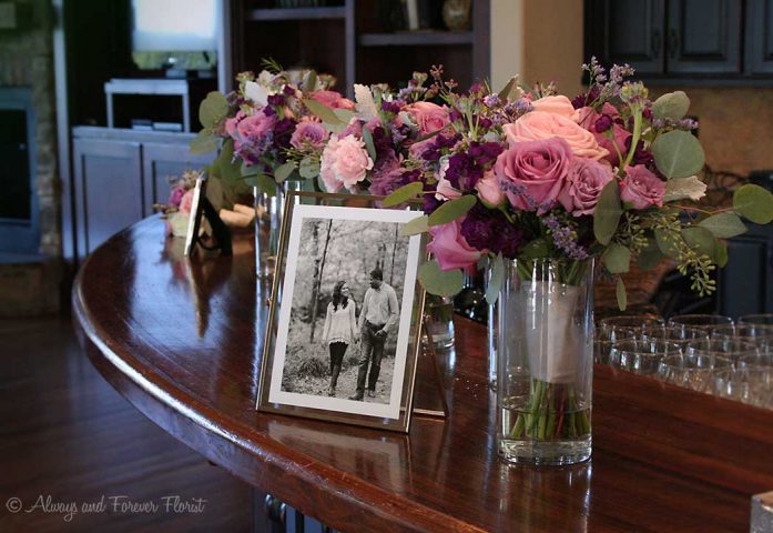 Organic bridesmaids bouquets