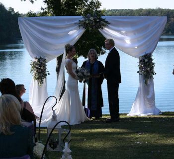 Breathtaking wedding setting