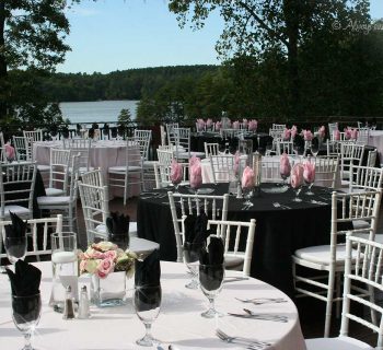 Elegant bella collina reception setup