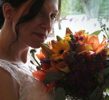 Gorgeous bride and bouquet