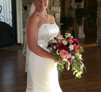 Gorgeous gown and bouquet