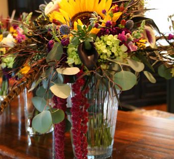 Loose clustered bridal bouquet