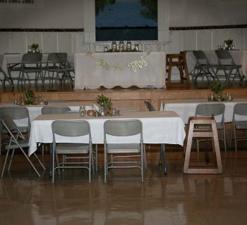 Mason jar wedding reception