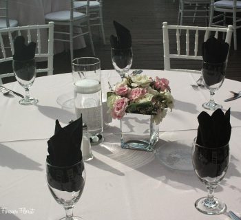 Reusing bouquet flowers for reception