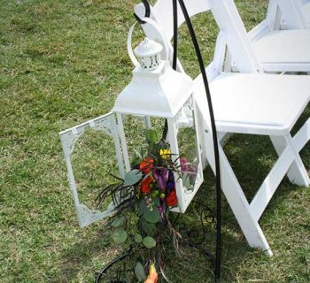 Wedding aisle hanging lantern