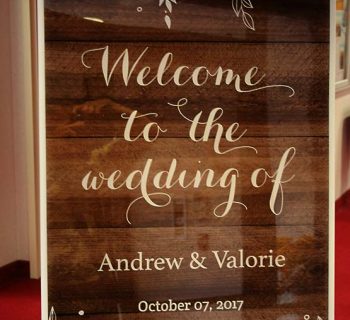 Welcome to our wedding sign