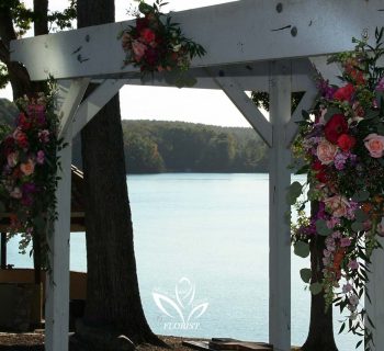 Wooden pergola spray adornments