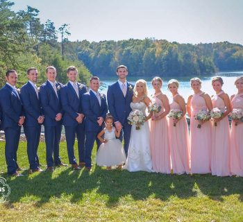 Dapper bridal party